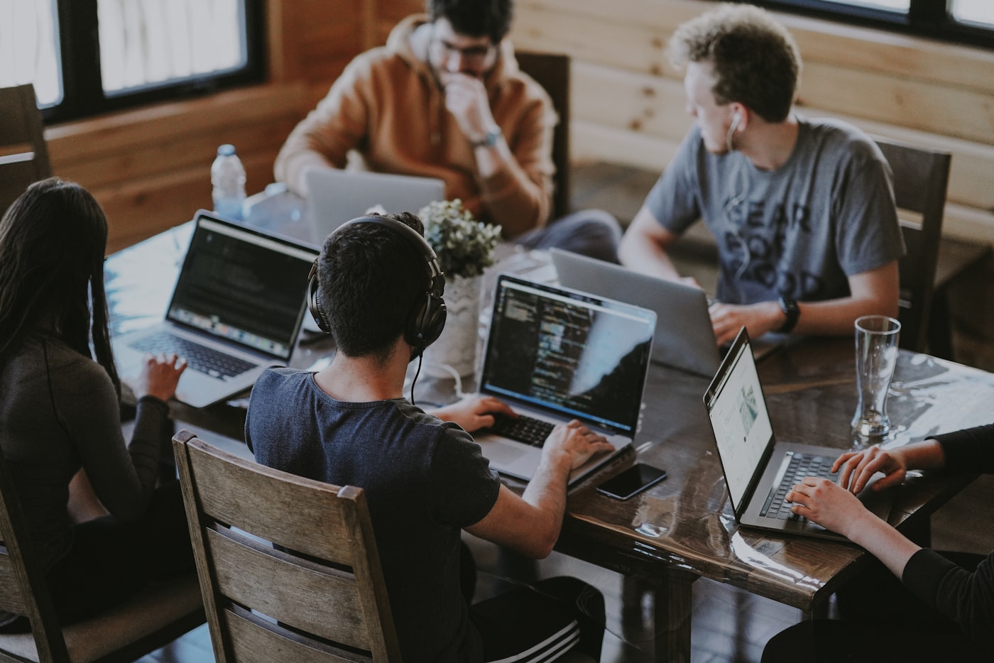 DigiSecura team collaborating in a modern office