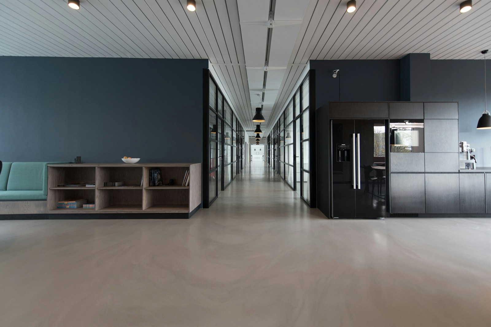 Modern enterprise office workspace